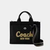 Coach Borsa Shopping Cargo 20 In Tela Nera Donna In Black