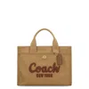 Coach Cargo Tote Bag In Yellow