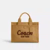 Coach Cargo Tote In Beige