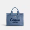 Coach Cargo Tote In Blue