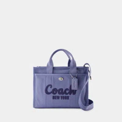 Coach Cargo Embroidered Logo Tote Bag In Blue