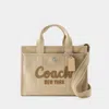 Coach Cargo Tote - Canvas - White In Brown