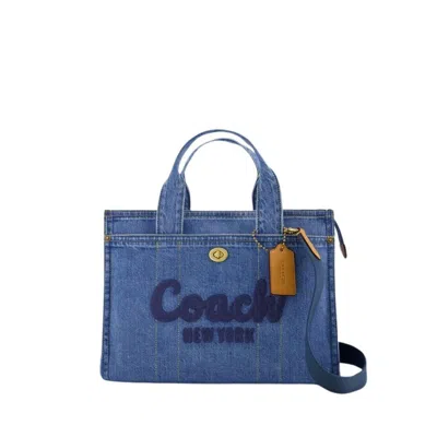 Coach Cargo Tote Shopper Bag - Canvas - Blue