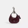 Coach Carmen Bag Charm In Organic Cotton In Red