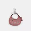 Coach Carmen Bag Charm With Star Print In Pink