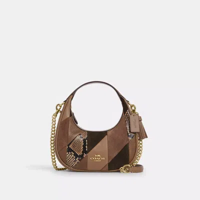 Coach Carmen Mini Crossbody Bag With Patchwork In Multi