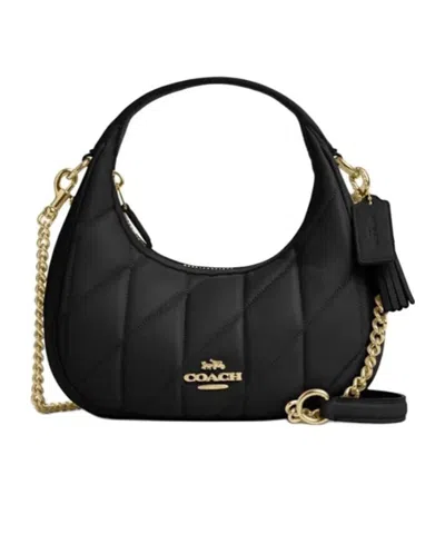 Coach Carmen Mini Crossbody Bag With Quilting In Black