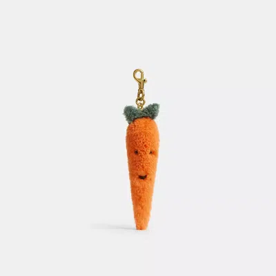 Coach Carroty Carrot Plushie Bag Charm In Shearling