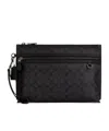 Coach Carry All Pouch In Signature Canvas In Black