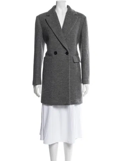 Pre-owned Coach Cashmere Coat In Gray