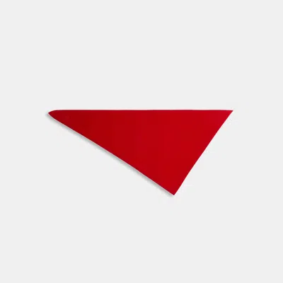 Coach Cashmere Knit Triangle Scarf In Red