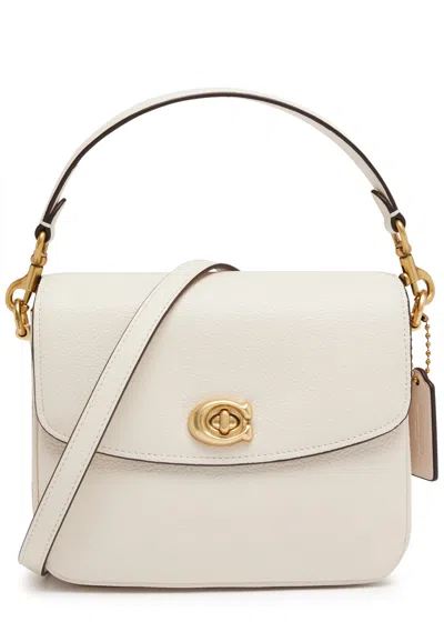 Coach Cassie 19 Leather Cross Body Bag, Leather Bag, Ivory In Animal Print