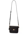 Coach Cassie Leather Crossbody In Black