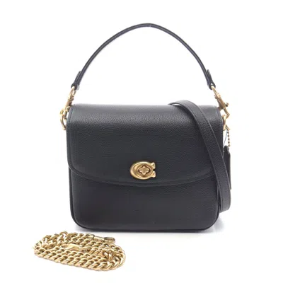 Coach Cassie Leather Crossbody Handbag Black