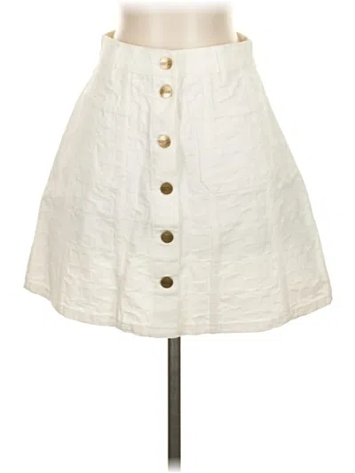 Pre-owned Coach Casual Skirt In White