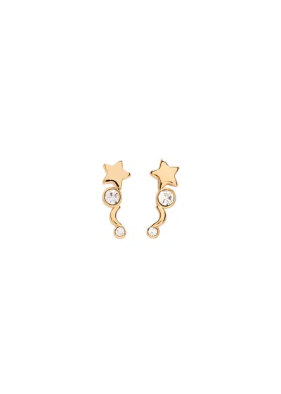Coach Celestial Embellished Stud Earrings In Gold