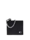 Coach Chain-detail Bi-fold Wallet In Schwarz