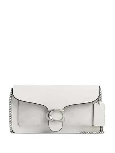Coach Chain-strap Flap Mini Bag In White