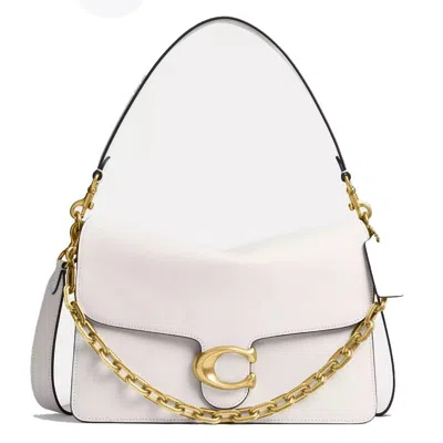 Coach Chain Tabby Leather Shoulder Bag 30 In ["beige"]