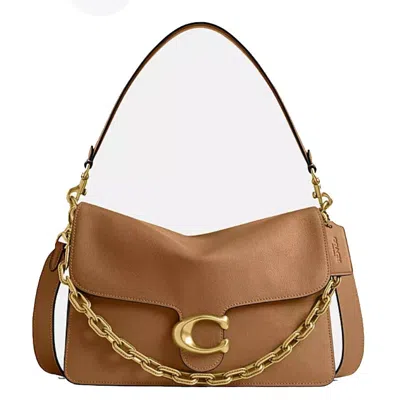 Coach Chain Tabby Leather Shoulder Bag 30 In ["brown","yellow"]