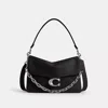 Coach Chain Tabby Shoulder Bag 30 In Black