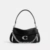 Coach Chain Tabby Shoulder Bag In Black
