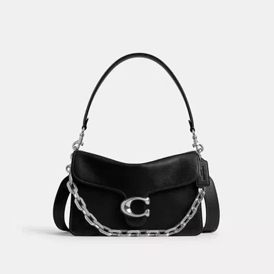 Coach Chain Tabby Shoulder Bag In Black