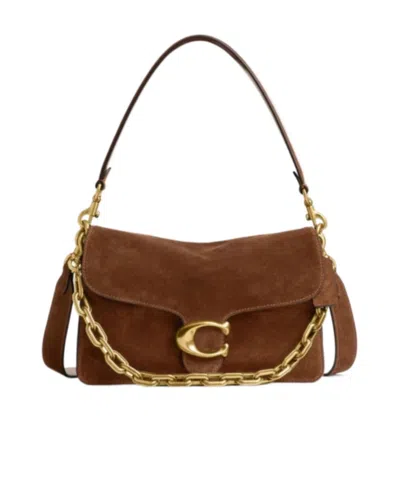 Coach Chain Tabby Shoulder Bag In Brown