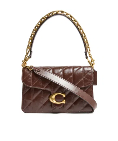 Coach Chain Tabby Shoulder Bag In Brown