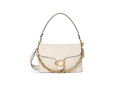 Coach Chain Tabby Shoulder Bag Handbags Chalk: One Size In White