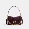 Coach Chain Tabby Shoulder Bag With Quilting