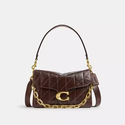Coach Chain Tabby Shoulder Bag With Quilting In Multi