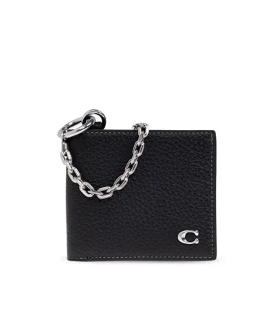 Coach Chain Wallet In Black