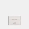 Coach Card Case In Chalk