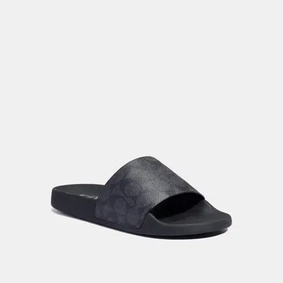 Coach Udele Sport Slide In Charcoal/black