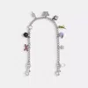 Coach Charm Chain Strap In Silver