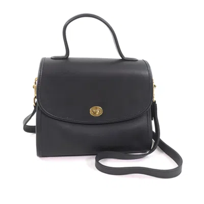 Coach Charm Glove Leather 2way Shoulder Bag In Brown