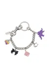 Coach Charm-link Keyring In Metallic