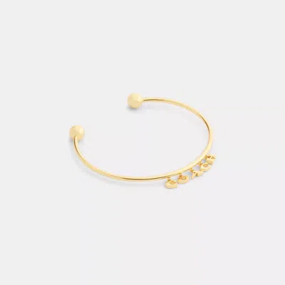 Coach Charms Cuff Bracelet In Yellow