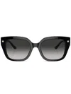 Coach Charms Oversized Square Sunglasses In Black