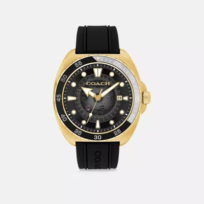 Coach Charter Automatic Watch, 44mm In Black