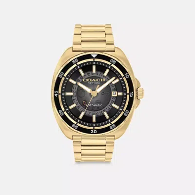 Coach Charter Automatic Watch, 44mm In Gold