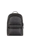 Coach Charter Canvas Backpack In Gray