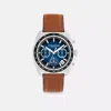 Coach Charter Chronograph Watch, 39mm In Brown