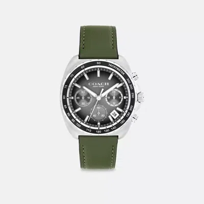 Coach Charter Chronograph Watch, 39mm In Green