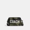 Coach Charter Crossbody 19 With Camo Print And  Graphic In Green/black