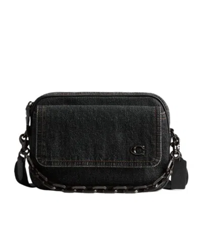 Coach Charter Flap Crossbody 24 Bag In Black