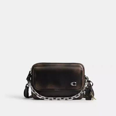 Coach Charter Flap Crossbody Bag 24 In Loved Leather In Multi