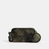 Coach Charter Slim Crossbody In Signature Camo Print In Green/black
