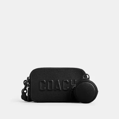 Coach Charter Slim Crossbody With  Graphic In Black